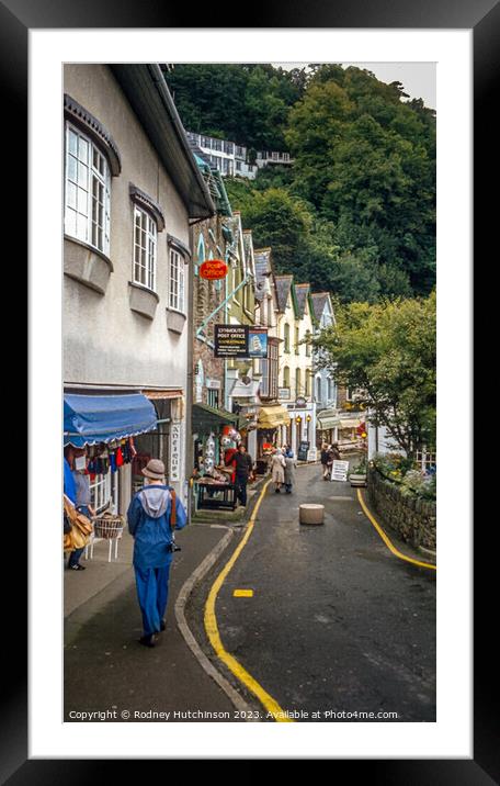Lynmouth Street Framed Mounted Print by Rodney Hutchinson