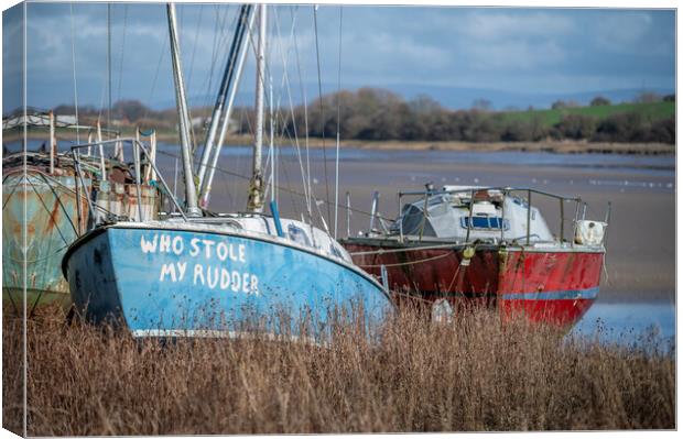 Who stole my rudder Canvas Print by Gary Kenyon