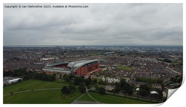 Anfield  Print by Ian Fairbrother