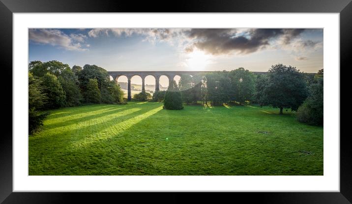 Penistone Railway Viaduct Framed Mounted Print by Apollo Aerial Photography