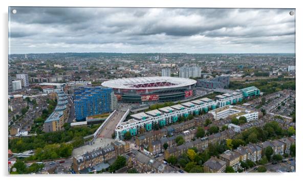 A View of The Emirates Acrylic by Apollo Aerial Photography
