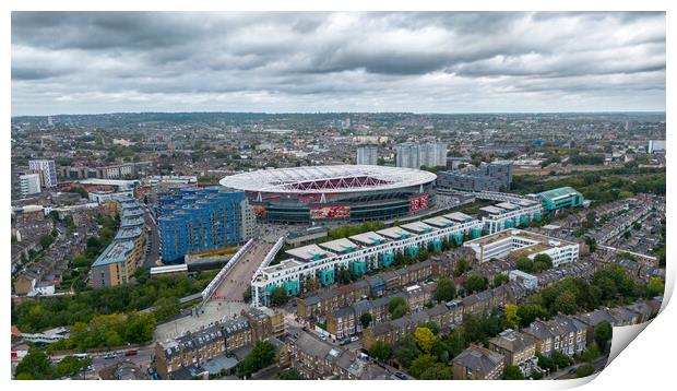 A View of The Emirates Print by Apollo Aerial Photography