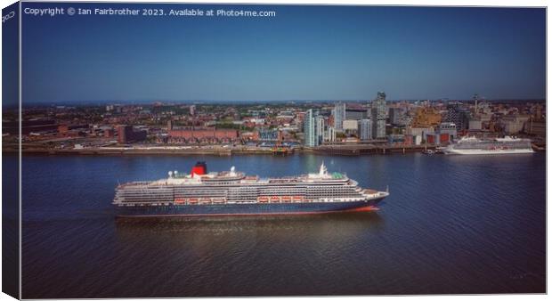 Queen Victoria Cruise Liner Canvas Print by Ian Fairbrother
