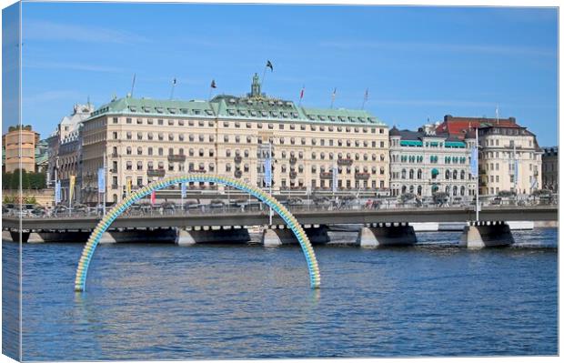 Grand Hotel Stockholm City Centre Canvas Print by Martyn Arnold