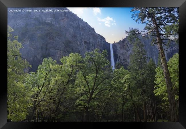 Yosemite in Spring Framed Print by Arun 