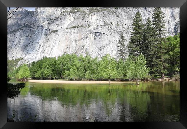 Yosemite in Spring Framed Print by Arun 