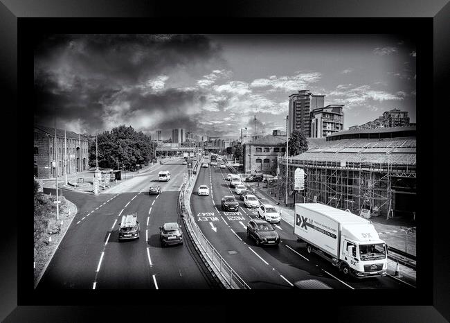 Leaving the City - Leeds Framed Print by Glen Allen