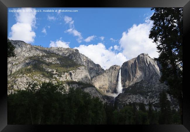 Yosemite in Spring Framed Print by Arun 