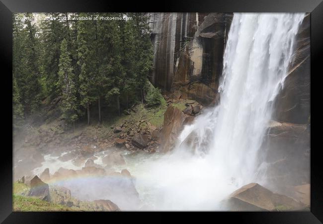 Yosemite in Spring Framed Print by Arun 