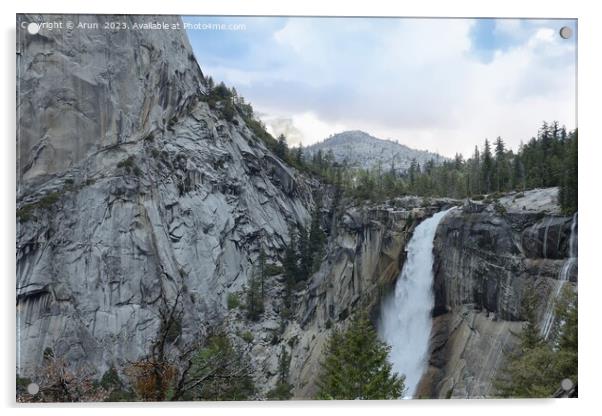 Yosemite in Spring Acrylic by Arun 