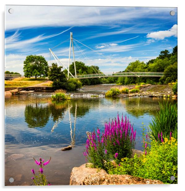 Miller's Crossing Bridge, Exeter, Devon Acrylic by Maggie McCall