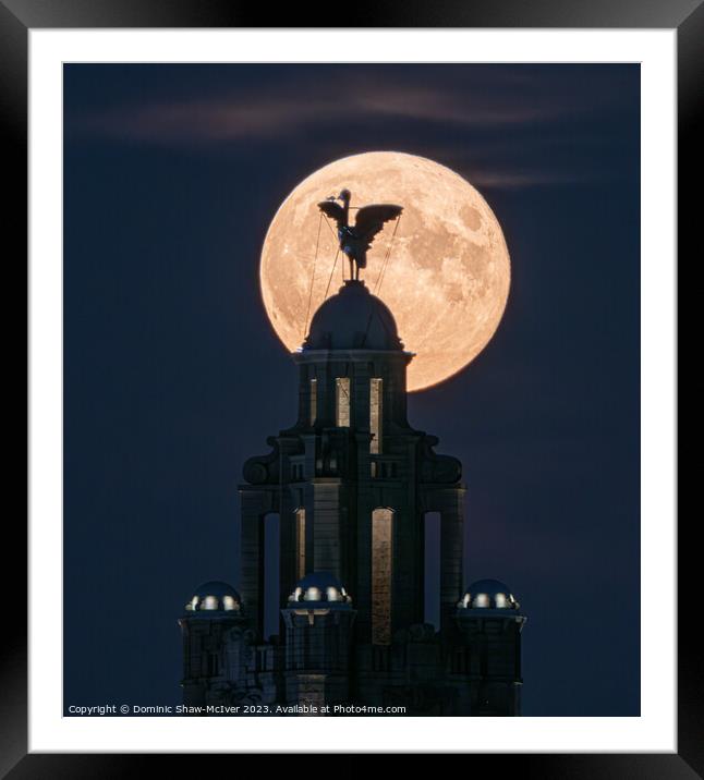 Liverbird Moonrise Framed Mounted Print by Dominic Shaw-McIver