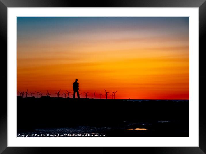 A stroll amongst the windmills Framed Mounted Print by Dominic Shaw-McIver