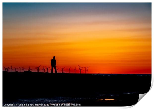A stroll amongst the windmills Print by Dominic Shaw-McIver