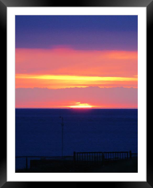 Sunset at Woolacombe Framed Mounted Print by Joanne Crockford
