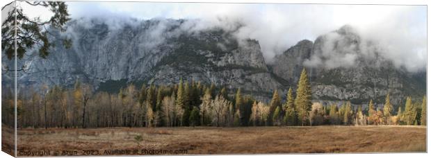 Yosemite national park in the fall Canvas Print by Arun 