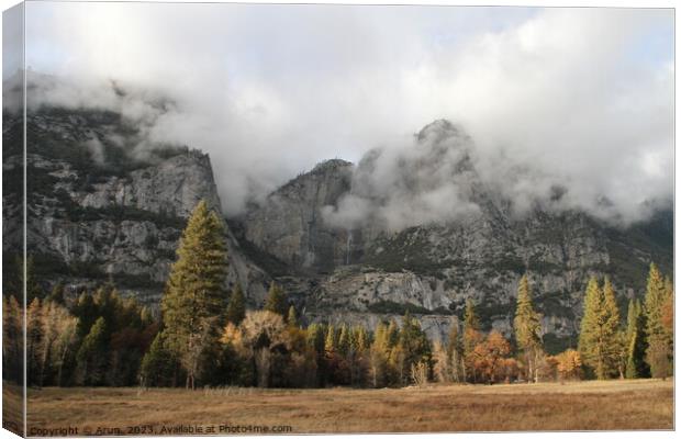 Yosemite national park in the fall Canvas Print by Arun 