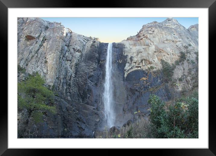 Yosemite national park in the fall Framed Mounted Print by Arun 