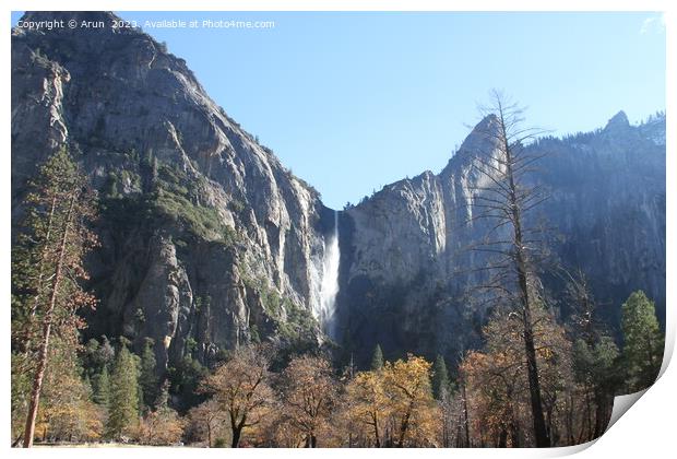 Yosemite national park in the fall Print by Arun 