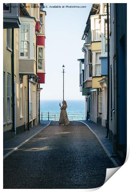 candid in cromer Print by Mark Sellick