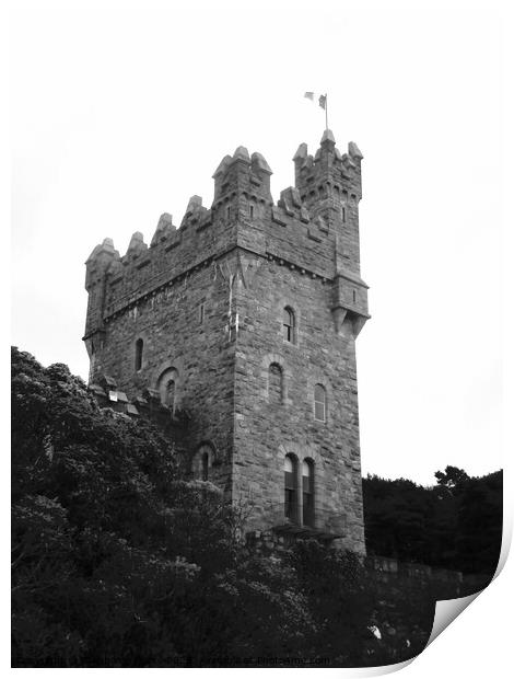 Glenveagh Castle Turret Print by Stephanie Moore