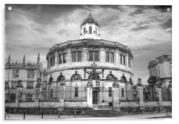 Oxford Sheldonian Theatre  Acrylic by Alison Chambers