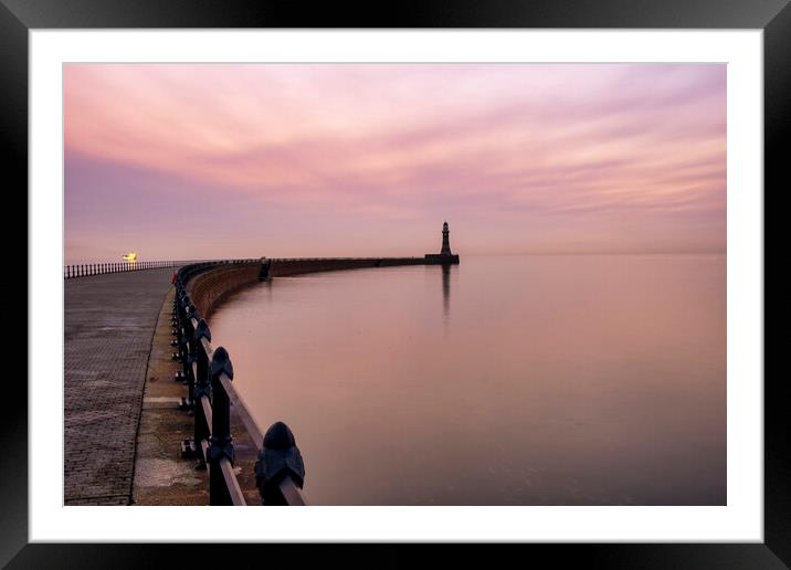 Roker Tranquility Framed Mounted Print by Steve Smith