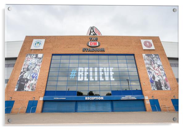 Springfield West Stand at Wigan Acrylic by Jason Wells