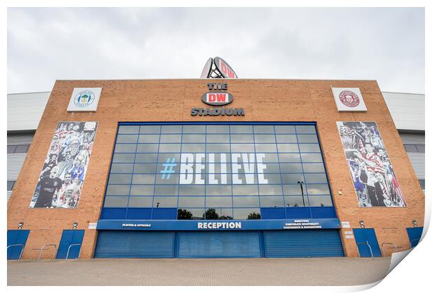 Springfield West Stand at Wigan Print by Jason Wells