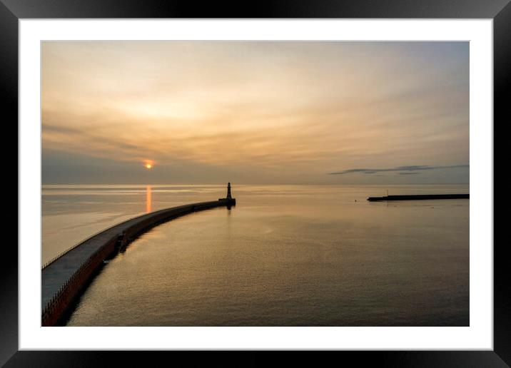 Roker Tranquility Framed Mounted Print by Steve Smith