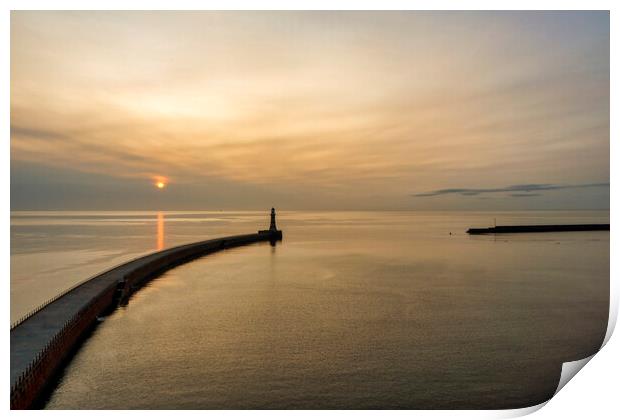 Roker Tranquility Print by Steve Smith