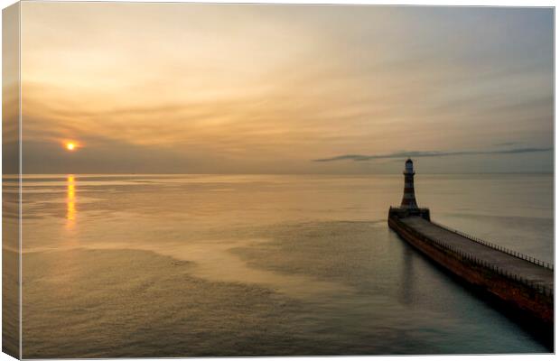 Early Morning Roker Canvas Print by Steve Smith