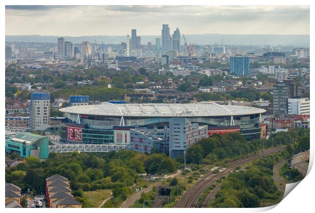The Emirates Stadium Print by Apollo Aerial Photography