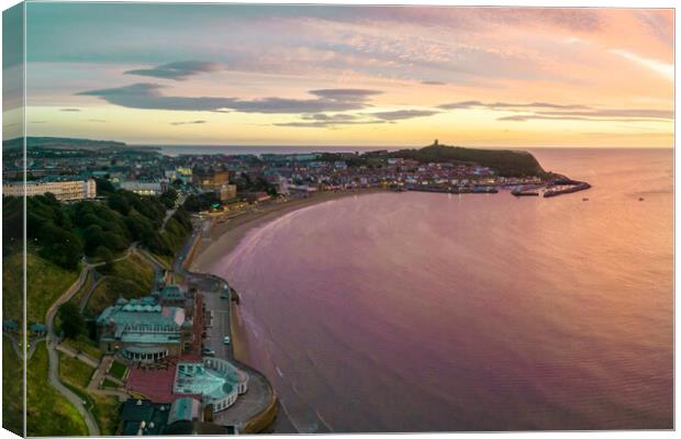 Scarborough Summer Sunrise Canvas Print by Apollo Aerial Photography