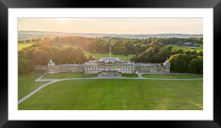 Wentworth Woodhouse Rotherham Framed Mounted Print by Apollo Aerial Photography