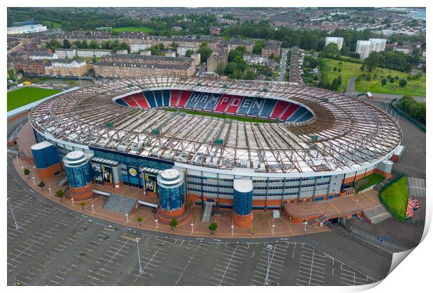 Hampden Park  Print by Apollo Aerial Photography