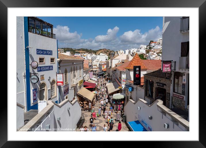 Albufeira Old Town  Framed Mounted Print by Rob Hawkins