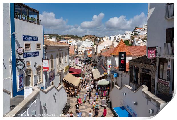 Albufeira Old Town  Print by Rob Hawkins