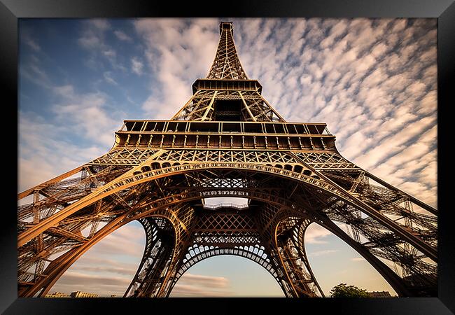 Eiffel Tower Framed Print by CC Designs