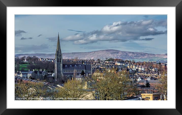 Derry/Londonderry, Northern Ireland Framed Mounted Print by jim Hamilton