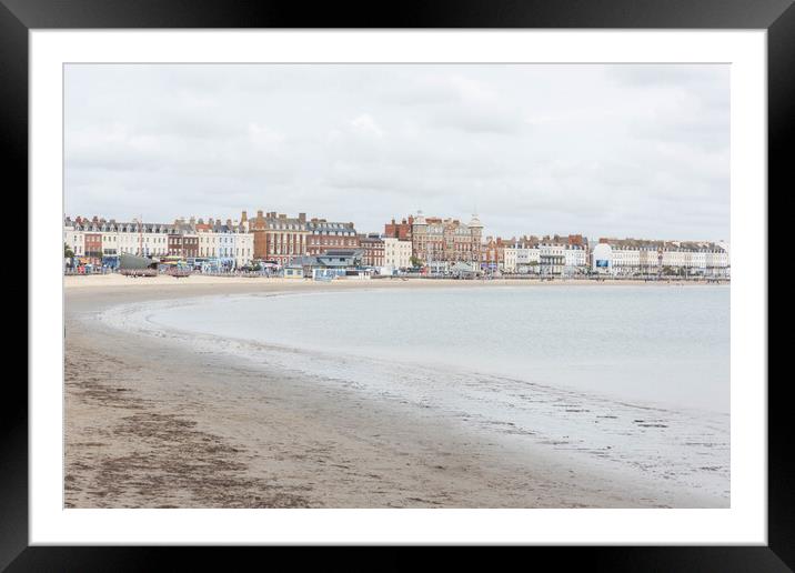 Weymouth Beach Framed Mounted Print by Graham Custance