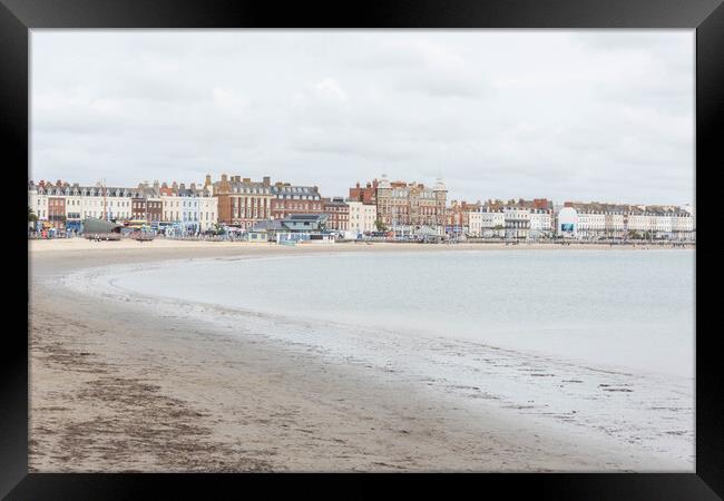 Weymouth Beach Framed Print by Graham Custance