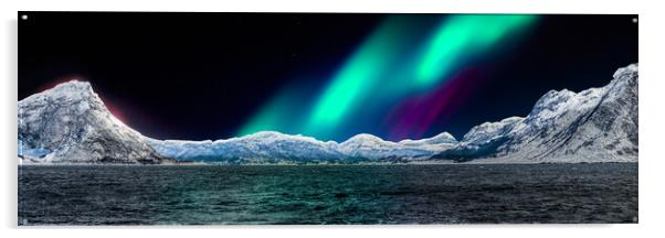 The Northern Lights of Norway Acrylic by Dave Hudspeth Landscape Photography