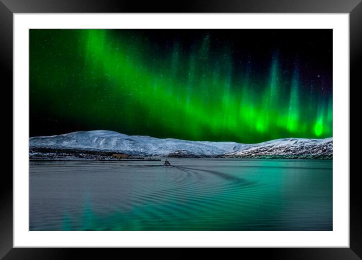 The Northern Lights of Norway Framed Mounted Print by Dave Hudspeth Landscape Photography