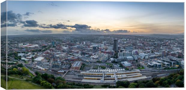 Sheffield Canvas Print by Apollo Aerial Photography