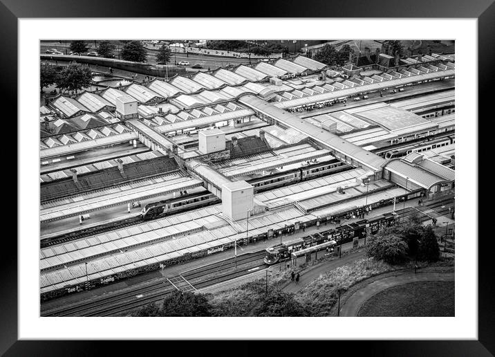 Sheffield Station Framed Mounted Print by Apollo Aerial Photography
