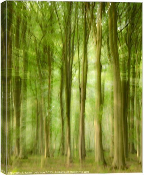 woodland Canvas Print by Simon Johnson