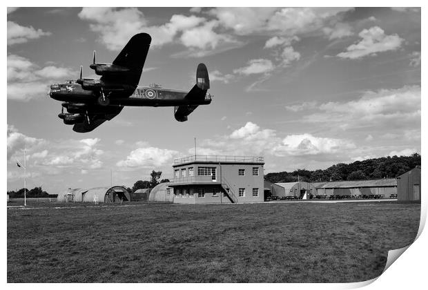 Lancaster Returning Print by Derek Beattie