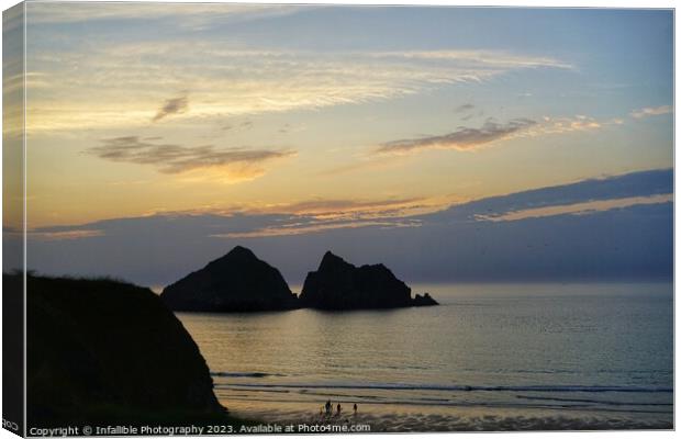 Holywell Bay  Canvas Print by Infallible Photography