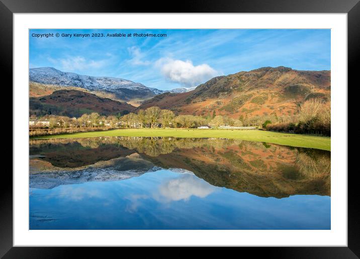 Coniston Reflections  Framed Mounted Print by Gary Kenyon